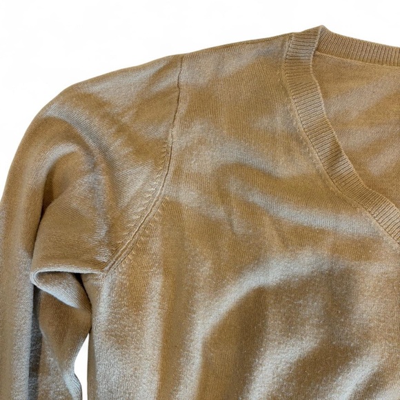 V-Neck Camel Sweater - Picture 6 of 6